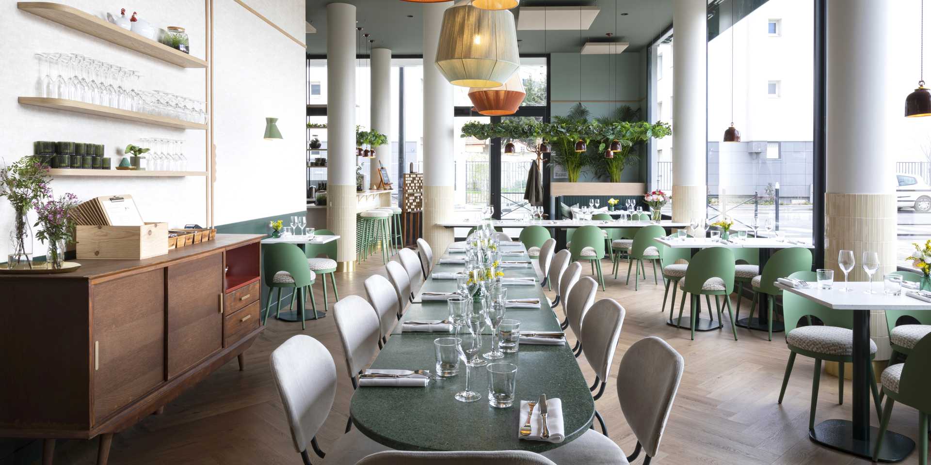 Restaurant à Lyon aménagé par un architecte